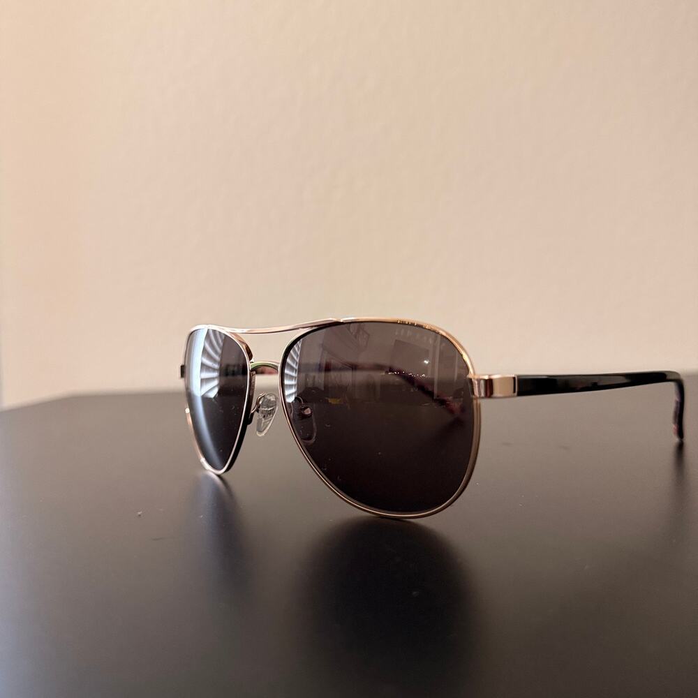 Ted Baker London Gold Frame Dark Lens TWS187 58 14 140 Aviator Sunglasses